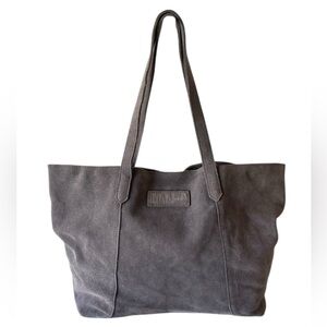 M.I.L.A. Luxury Gray/Purplish color Suede Tote Bag